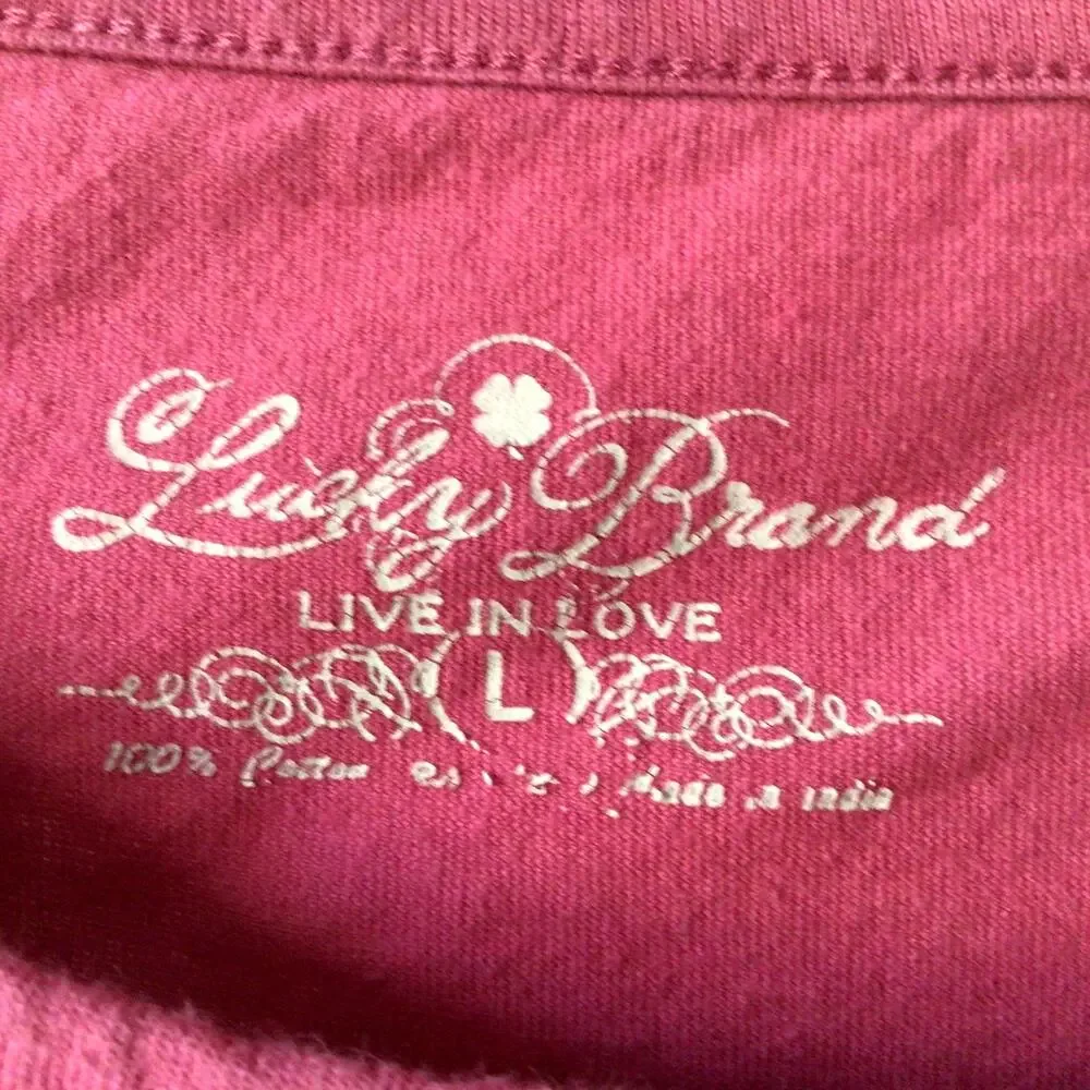 Lucky Brand Girl's Long Sleeve Top Sz L